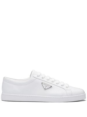 Prada baskets Brushed en cuir - Blanc