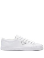 Prada baskets Brushed en cuir - Blanc