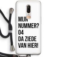 Da ziede van hier: OnePlus 6 Transparant Hoesje met koord
