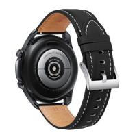 Universele Smartwatch Lederen Band - 20mm - Mat Zwart