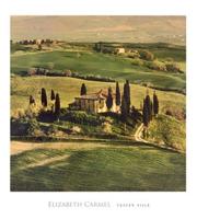 Kunstdruk Elisabeth Carmel - Tuscan Villa 45x50cm