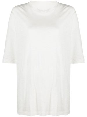 Zadig&Voltaire t-shirt en lin à manches courtes - Blanc