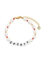 Sporty & Rich bracelet Sporty à perles - Blanc