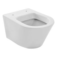 Wandcloset Wiesbaden Vesta | 53 cm | Met spoelrand | Excl.Toiletzitting | Keramiek | Wit glans