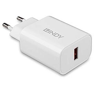 LINDY 18W USB Typ A Charger USB-oplader 18 W Binnen Uitgangsstroom (max.) 3 A Aantal uitgangen: 1 x USB-A