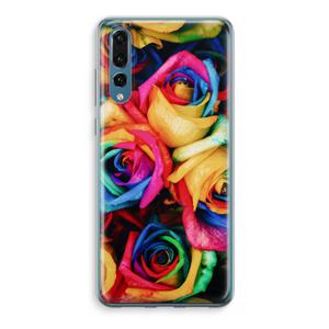 Neon bloemen: Huawei P20 Pro Transparant Hoesje