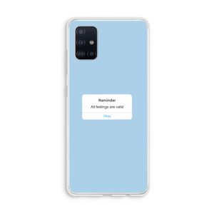 Reminder: Galaxy A51 4G Transparant Hoesje