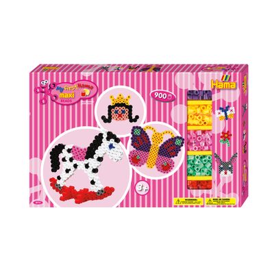 Hama strijkkralenset maxi - roze, 900st.