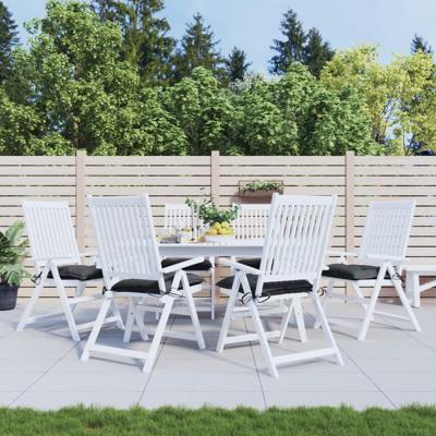 VidaXL Palletkussens 6 st 50x50x7 cm oxford stof zwart