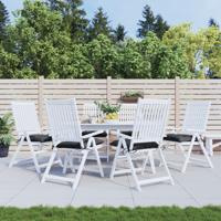 VidaXL Palletkussens 6 st 50x50x7 cm oxford stof zwart
