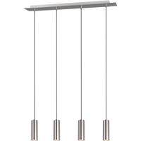 LED Hanglamp 4-lichts Trion Mary - Mat Nikkel Aluminium GU10