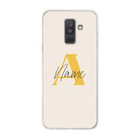Amber Script: Samsung Galaxy A6 Plus (2018) Transparant Hoesje