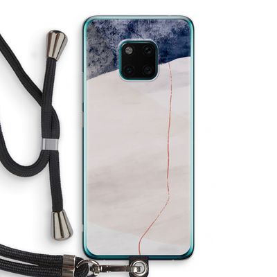 Stone White: Huawei Mate 20 Pro Transparant Hoesje met koord