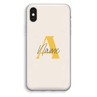 Amber Script: iPhone XS Transparant Hoesje