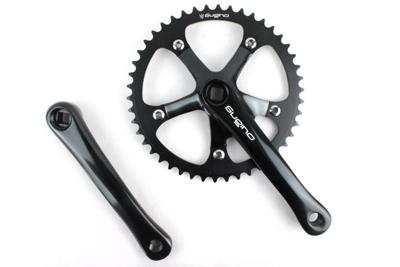 Sugino RD2 Track 46t Crankset - Zwart Sugino RD2 Track 46t Crankset - Zwart