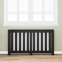 VidaXL Radiatorafdekking zwart eiken 149 x 20 x 82 cm bewerkt hout