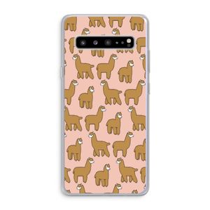 Alpacas: Samsung Galaxy S10 5G Transparant Hoesje