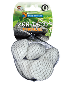Superfish Zen Pebble Medium Wit 450g - Modern & Veilig Aquariumdecoratie Superfish Zen Pebble Medium Wit 450g - Modern & Veilig Aquariumdecoratie