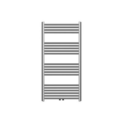 Belrad Handdoekradiator - middenaansluiting - 1200X600mm - 414 Watt - GunMetal BWGM1200600