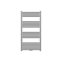 Belrad Handdoekradiator - middenaansluiting - 1200X600mm - 414 Watt - GunMetal BWGM1200600