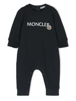 Moncler Enfant grenouillère à logo imprimé - Bleu - thumbnail