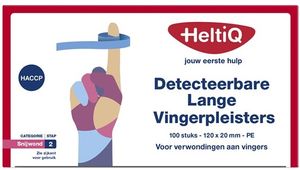 Heltiq Detecteerbare Lange Vingerpleisters Pe 120x20mm