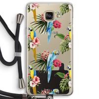 Kleurrijke papegaaien: Samsung Galaxy A5 (2016) Transparant Hoesje met koord