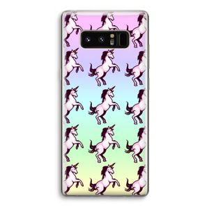 Musketon Unicorn: Samsung Galaxy Note 8 Transparant Hoesje