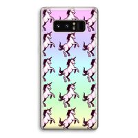 Musketon Unicorn: Samsung Galaxy Note 8 Transparant Hoesje