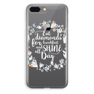 Diamonds: iPhone 8 Plus Transparant Hoesje