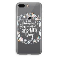 Diamonds: iPhone 8 Plus Transparant Hoesje