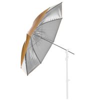BRESSER Paraplu goud/zilver afmeting 83 cm met verwisselbaar doek - thumbnail