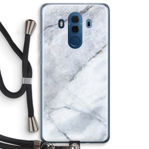 Witte marmer: Huawei Mate 10 Pro Transparant Hoesje met koord
