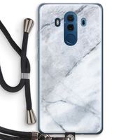 Witte marmer: Huawei Mate 10 Pro Transparant Hoesje met koord