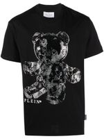 Philipp Plein t-shirt à imprimé ourson - Noir - thumbnail