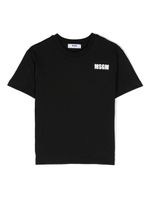 MSGM Kids t-shirt en coton à logo imprimé - Noir - thumbnail