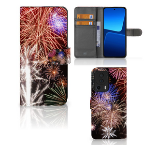 Xiaomi 13 Lite Wallet Case met Pasjes Vuurwerk