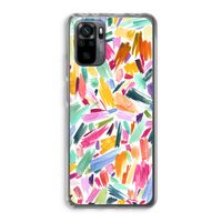 Watercolor Brushstrokes: Xiaomi Redmi Note 10 Pro Transparant Hoesje