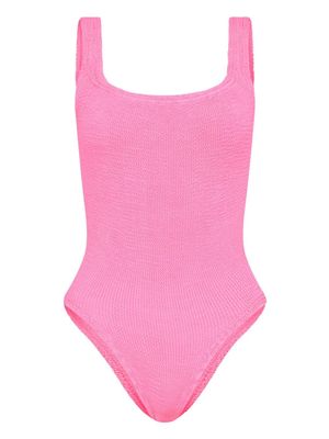 Hunza G maillot de bain à fronces - Rose