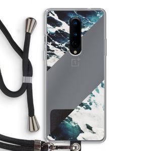 Golven: OnePlus 8 Transparant Hoesje met koord