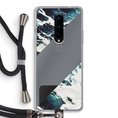 Golven: OnePlus 8 Transparant Hoesje met koord