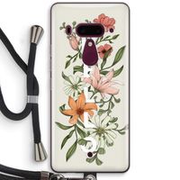Hello bloemen: HTC U12+ Transparant Hoesje met koord