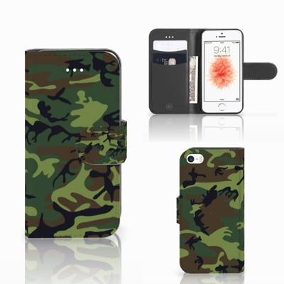 Apple iPhone 5 | 5s | SE | Telefoon Hoesje | Army Dark