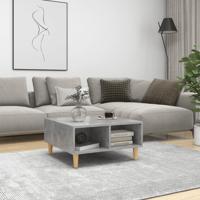 Salontafel 60x60x30 cm bewerkt hout betongrijs