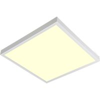 LED Paneel met Stekker - Aigi Leny - 60x60 - Warm Wit 3000K - 32W - 3840lm - 120lm/W - High Lumen - Opbouw - Vierkant - Mat Wit - Flikkervrij LED Paneel met Stekker - Aigi Leny - 60x60 - Warm Wit 3000K - 32W - 3840lm - 120lm/W - High Lumen - Opbouw - Vierkant - Mat Wit - Flikkervrij
