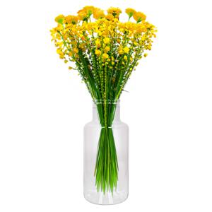 Glazen melkbus bloemen vaas/vazen smalle hals 15 x 30 cm   -