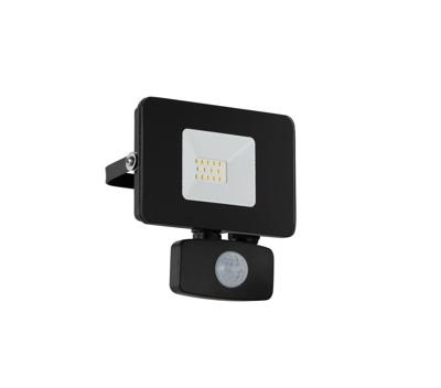 Eglo LedspotFaedo 3 - 10w met bewegingssensor zwart - 97459