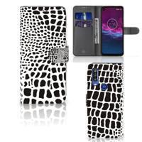 Motorola One Action | Telefoonhoesje | Met pasjeshouder | Slangenprint