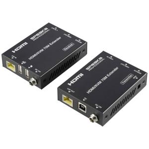 SpeaKa Professional SP-11562928 1 poort HDMI Extender set Via PC bedienbaar 4096 x 2160 Pixel Zwart