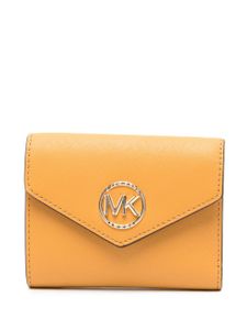 Michael Michael Kors portefeuille en cuir à plaque logo - Jaune